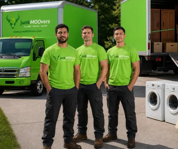 junkMOOvers team removing furniture from a Chicago home